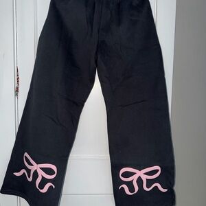 PacSun Bonney Bow Detail Sweatpants Dark Gray/XS